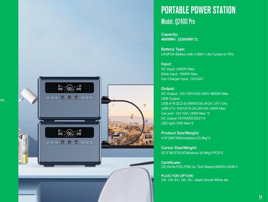 DG Power Q2400 Pro portable power station