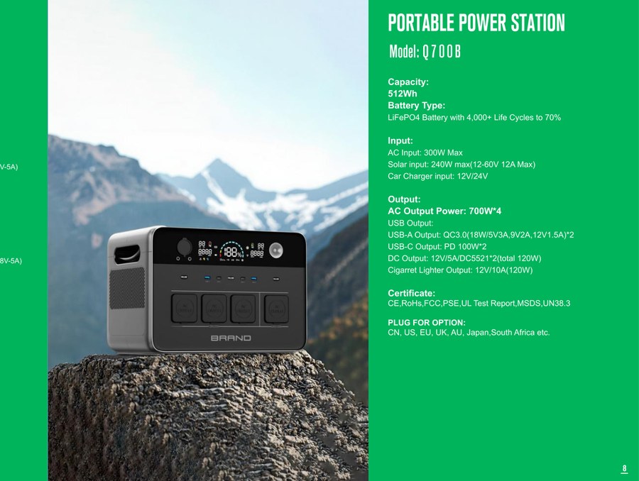 DG Power Q700B portable power station