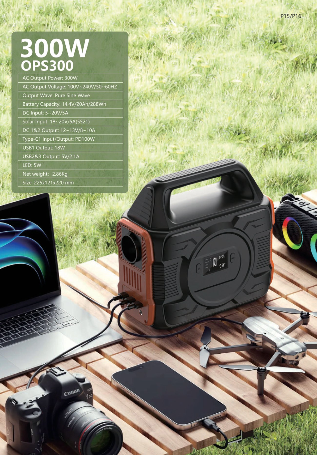 OPS300 full specification sheet